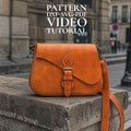 Leather Saddle Bag Pattern: Small Crossbody Template (DXF & PDF)