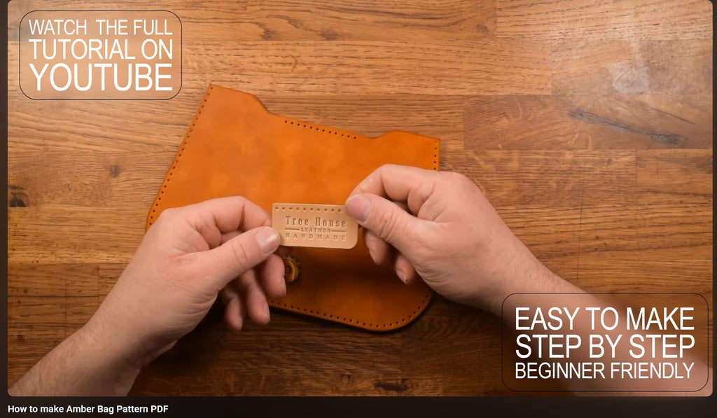 Leather Saddle Bag Pattern: Small Crossbody Template (DXF & PDF)