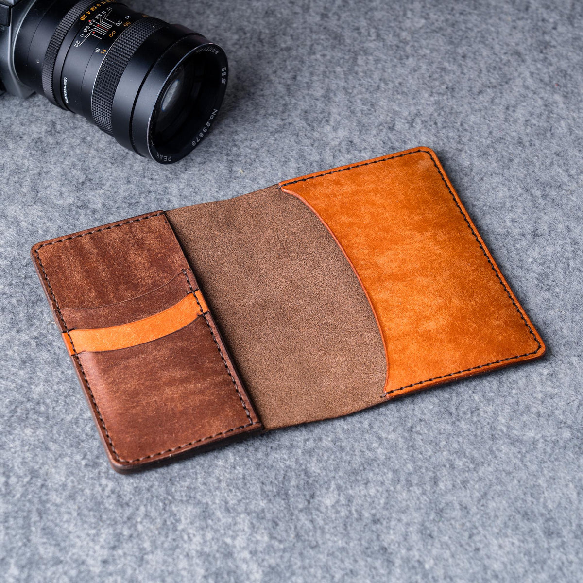 Passport Wallet Pattern PDF, Passport Holder Template, Travel Wallet SVG DXF