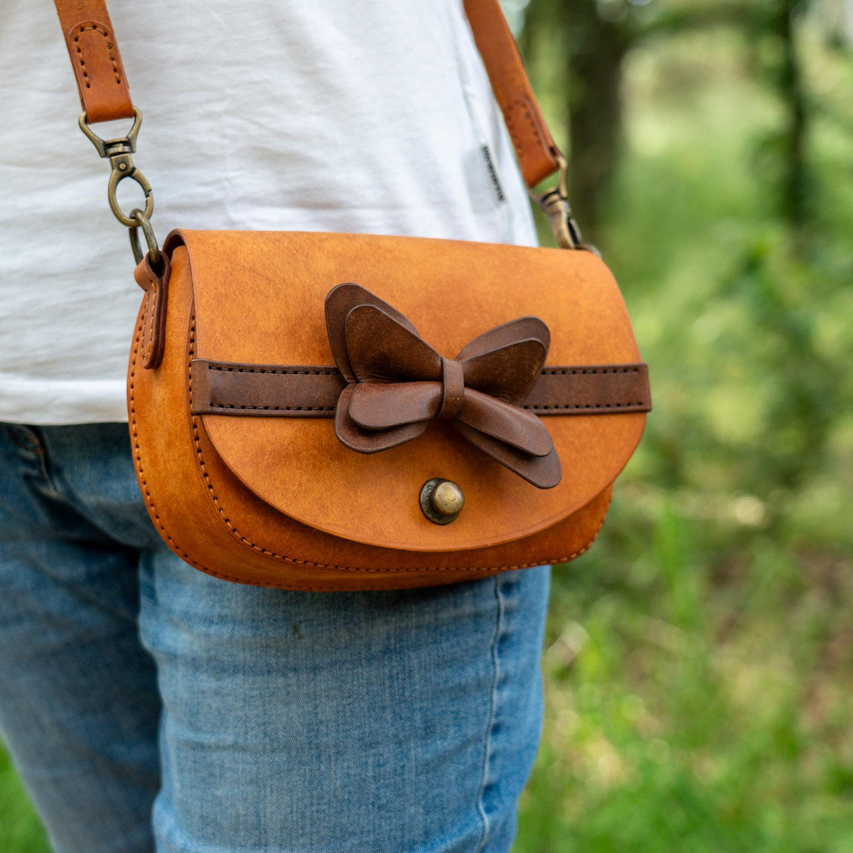 Leather Bag Pattern PDF, Crossbody Bag Template, SVG DXF