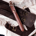 Leather Wand Holder Pattern, PDF DXF SVG Template