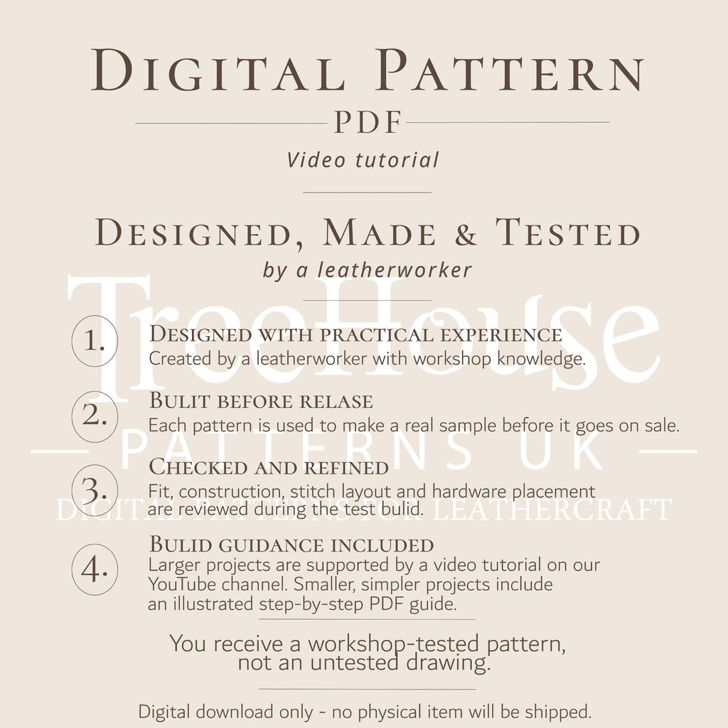 Leather Camera Bag Pattern PDF, DSLR Camera Case Template, Vintage Photo Bag DIY