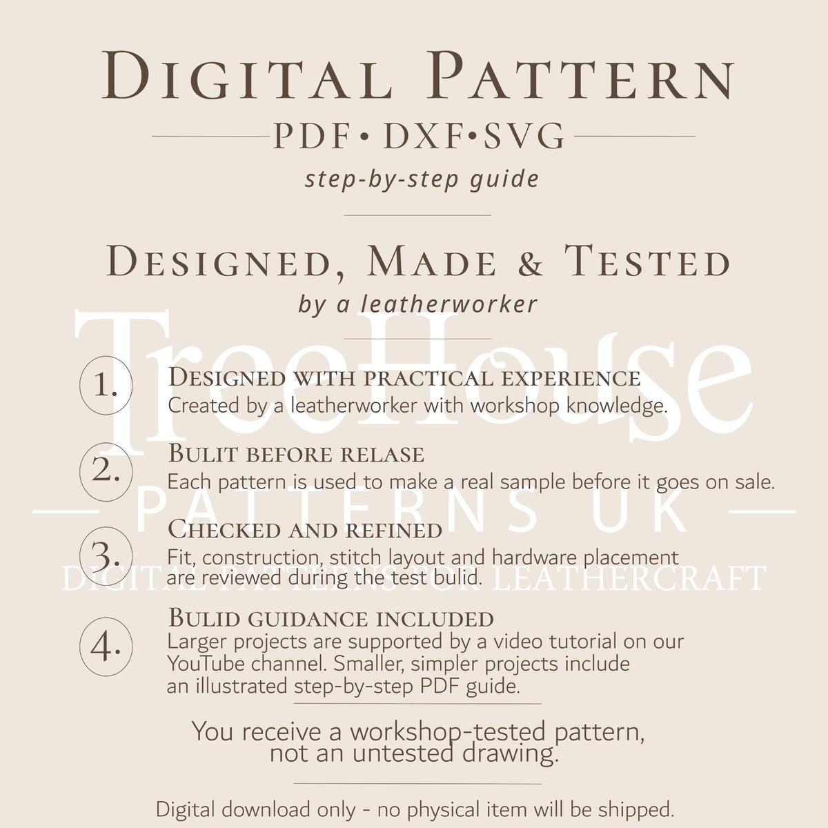 Leather Ammo Pouch Pattern PDF & DXF – Shotgun Cartridge Belt Pouch Template (Digital Download)