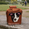 Dog Treat Bag Leather Pattern, PDF DXF SVG Reward Pouch