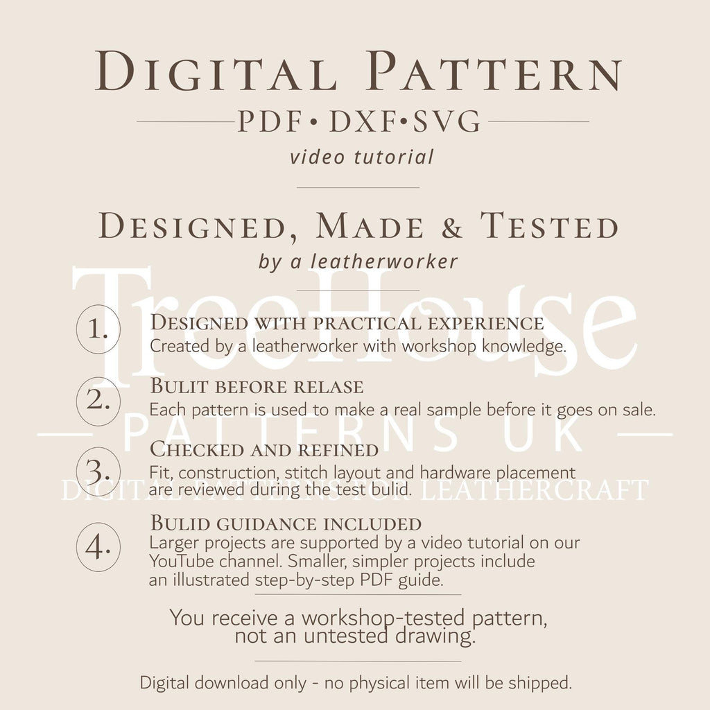 Military Backpack Leather Pattern: Rucksack PDF, DXF