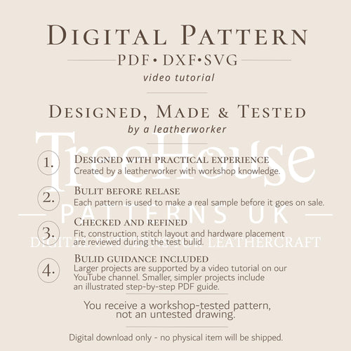 Crossbody Bag Pattern PDF, Leather Shoulder Bag Pattern DXF