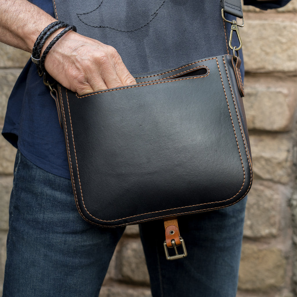 Leather Crossbody Bag Pattern – Raven PDF, DXF & SVG
