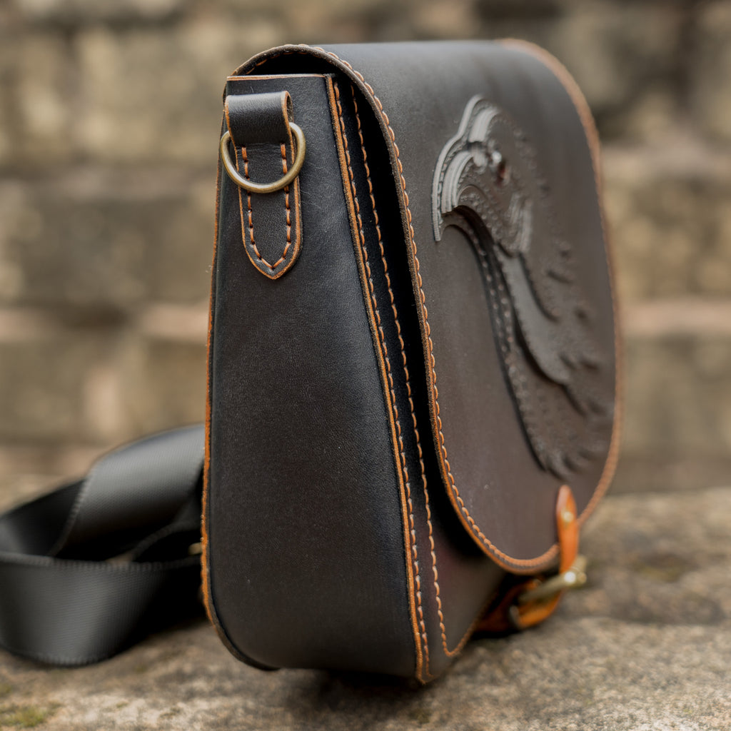 Leather Crossbody Bag Pattern – Raven PDF, DXF & SVG